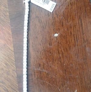 Silver diamond tennis bracelet